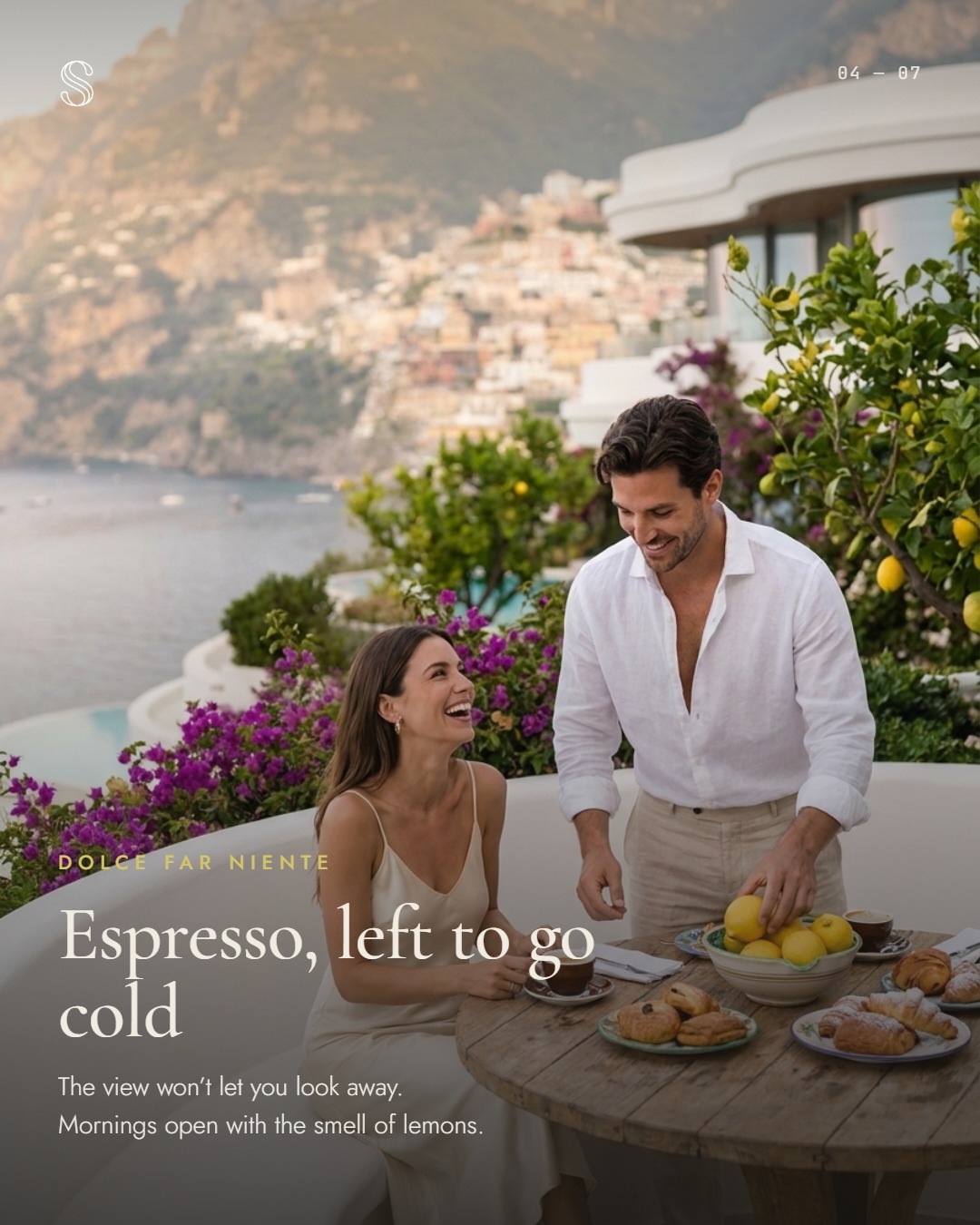 Cliff House — Morgen auf der Terrasse