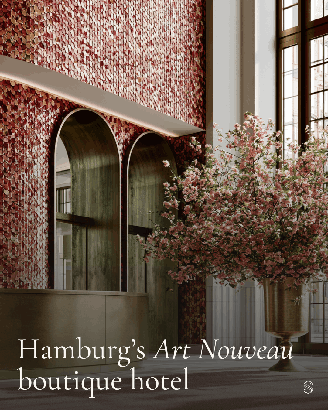 Boutique Hotel Hamburg — Ansicht mit Blütenarrangement