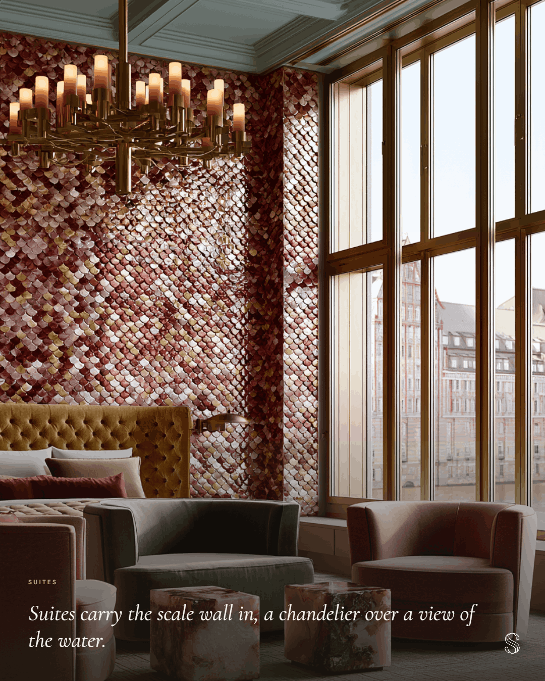Boutique Hotel Hamburg — Suite mit Kronleuchter