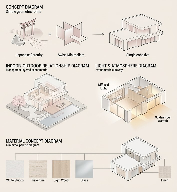 Sakura House — Analysediagramme