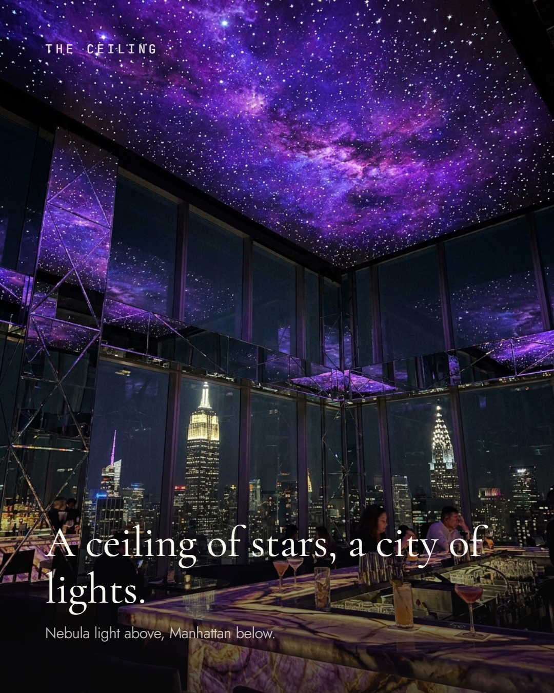 Galaxy Skybar — Nebeldecke über Manhattan