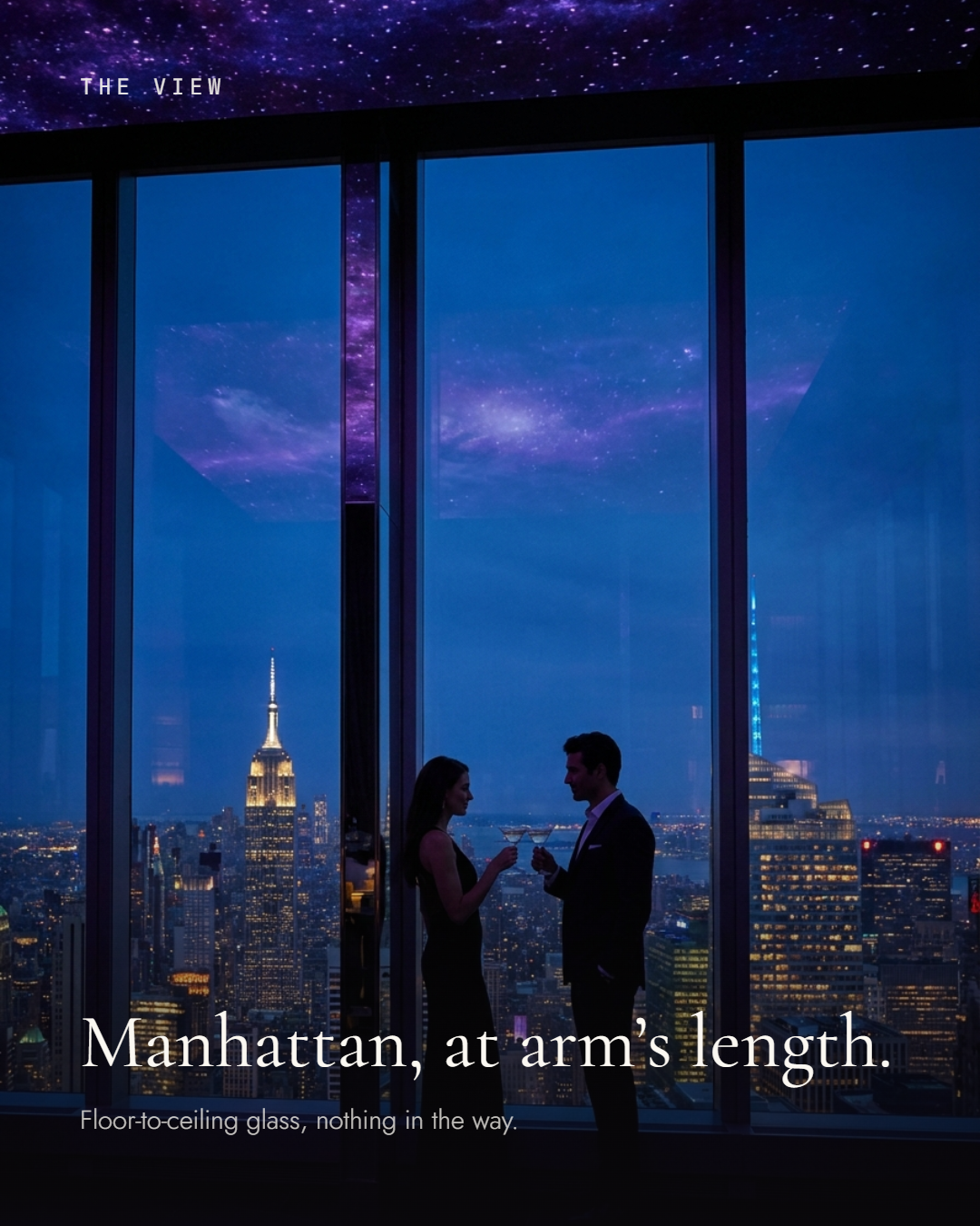 Galaxy Skybar — Blick auf die Skyline